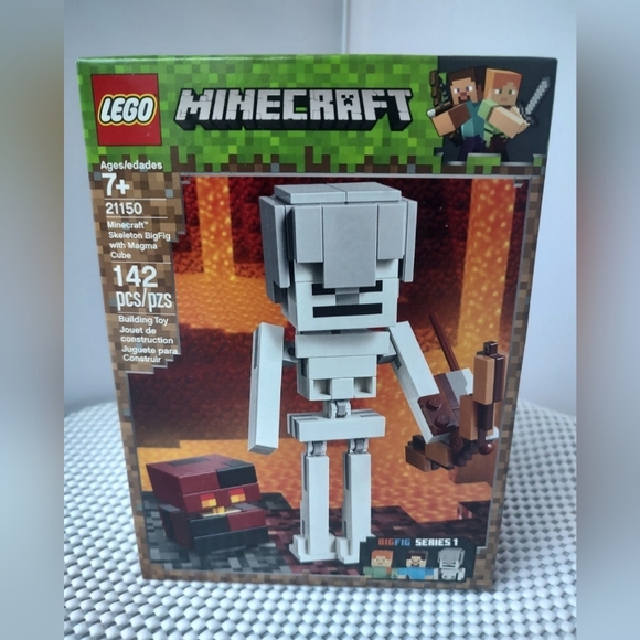 Lego Minecraft 21150 Skeleton BigFig With Magma Cube - Picture 1 of 3